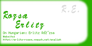 rozsa erlitz business card